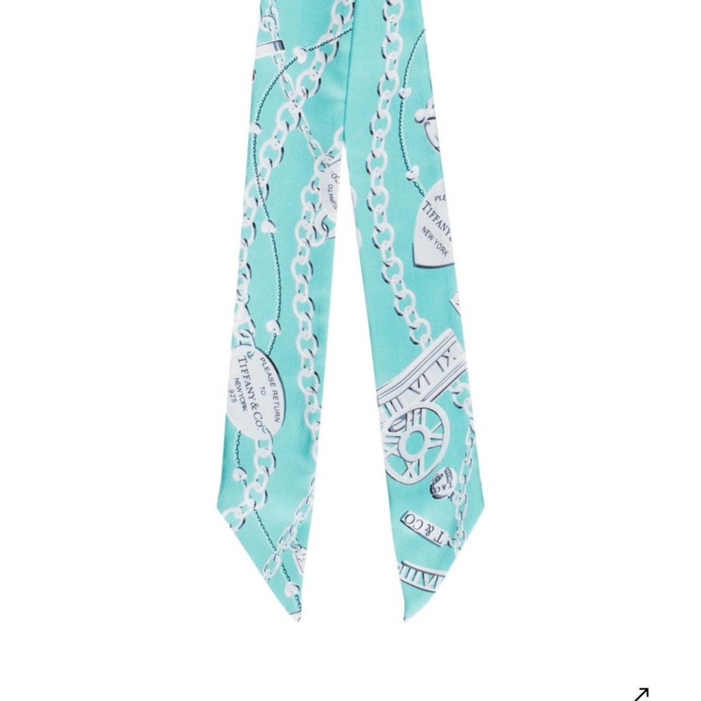 Tiffany & Co. Chain-Link Silk Ascot Scarf